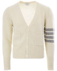 Thom Browne - Bar Stripe Button-Fastening Cardigan - Lyst