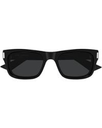 Saint Laurent - Eyewear Rectangle Frame Sunglasses - Lyst