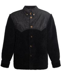 Versace - Panelled Button-Up Jacket - Lyst