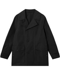 Stone Island - Windproof And Breathable Pea Coat - Lyst