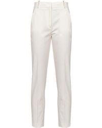 Pinko - Straight-Leg Cropped Tailored Trousers - Lyst