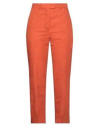 Max Mara - High-Waisted Straight-Leg Cropped Casual Trousers - Lyst
