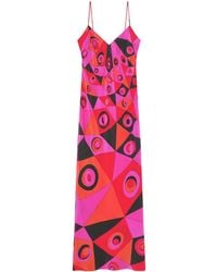 PUCCI - Pucci Occhi Printed Maxi Dress - Lyst