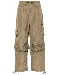 MSGM - Wide-Leg Drawstring Cargo Trousers - Lyst