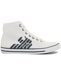 EA7 - Logo High-Top Casual Sneakers - Lyst