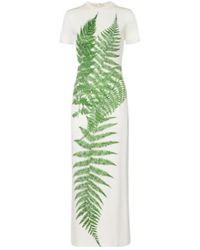 Oscar de la Renta - Printed Jersey T-Shirt Dress - Lyst