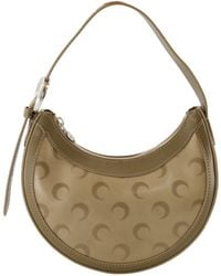 Marine Serre - Faded Leather Moon Eclips Mini Bag - Lyst