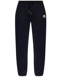 Moncler - Logo-Patch Drawstring Trousers - Lyst
