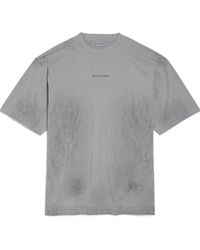 Balenciaga - Painted Dry Medium Fit T-Shirt - Lyst
