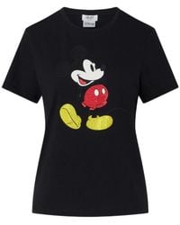 Liu Jo - Mickey Mouse Rhinestone T-Shirt - Lyst