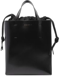 Marni - Logo Printed Drawstring Tote Bag - Lyst