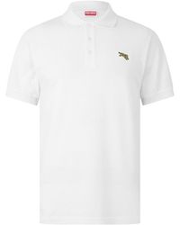 KENZO - Solid Short-Sleeve Polo Shirt - Lyst