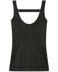 Givenchy - Scoop-Neck Leather Top - Lyst
