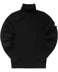 Stone Island - Logo Patch Roll Neck Jumper - Lyst