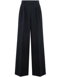 Aspesi - High-Waist Palazzo Pants - Lyst