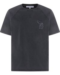 Maison Kitsuné - Fountain Stamp Faded Comfort T-Shirt - Lyst