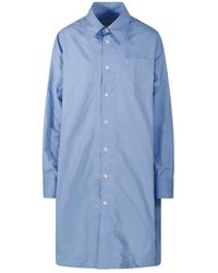 Ami Paris - Ami Oversized Shirt Dress - Lyst
