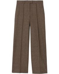 Burberry - Checked Tailored Pants - Lyst