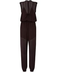 Pinko - Ruffled Pleated Jumpsuit - Lyst