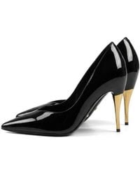 Gucci - Heel Patent Leather Pumps - Lyst