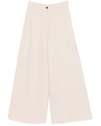 forte_forte - Straight-Leg Pleated Trousers - Lyst