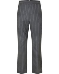 Thom Browne - Mid-Rise Straight Leg Tailored Trousers - Lyst
