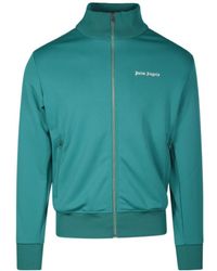 Palm Angels - Logo Embroidered Zipped Track Jacket - Lyst