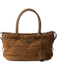 Prada - Padded Re-Nylon Medium Tote Bag - Lyst