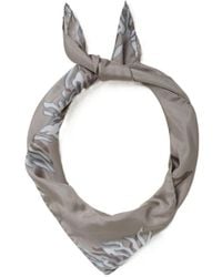 Brunello Cucinelli - Floral-Print Silk Scarf - Lyst