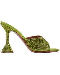 AMINA MUADDI - Lupita Crystal High-Heeled Sandals - Lyst