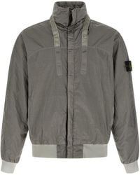 Stone Island - Logo Patch Bomber Jacket - Lyst