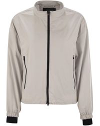 Herno - Laminar Bomber Jacket With Zip - Lyst