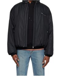 WOOYOUNGMI - Logo-Print Zip-Up Bomber Jacket - Lyst