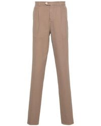 Brunello Cucinelli - Pressed-Crease Trousers - Lyst