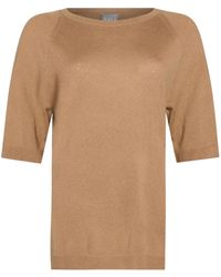 Max Mara - Simple Knitted Short-Sleeved T-Shirt - Lyst