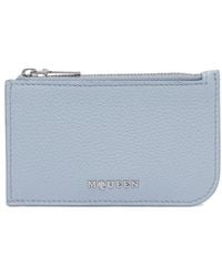 McQueen - Logo Plaque Zipped Wallet - Lyst