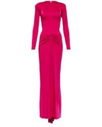 Victoria Beckham - Pleated Knit Maxi Skirt - Lyst