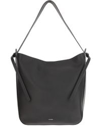 Jil Sander - Logo Printed Shoulder Bag - Lyst