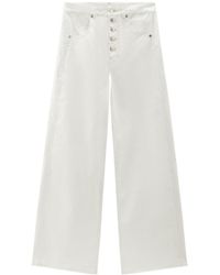 Woolrich - Garment-Dyed Stretch Twill Pants - Lyst