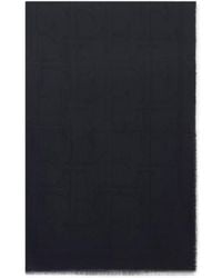 Elisabetta Franchi - Logo-Jacquard Frayed Scarf - Lyst