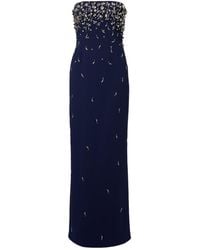 Jonathan Simkhai - Reign Embellished Crepe Bustier Gown - Lyst