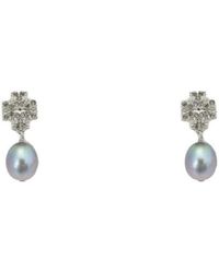 Tory Burch - Kira Pave Earrings - Lyst