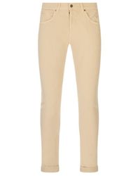 Dondup - Logo-Plaque Trousers - Lyst