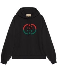 Gucci - Interlocking G Drawstring Hoodie - Lyst