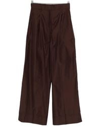 forte_forte - High-Waist Pleated Trousers - Lyst