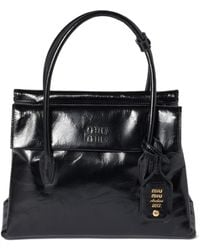 Miu Miu - Solitaire Shiny Leather Bag - Lyst
