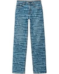 Alexander Wang - Ez Mid-Waisted Straight-Leg Jeans - Lyst