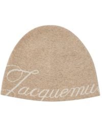 Jacquemus - Logo-Intarsia Wool-Blend Beanie - Lyst
