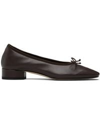 Aeyde - Bow Detailed Block Heel Pumps - Lyst