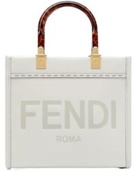 Fendi - Sunshine Medium Leather Tote - Lyst